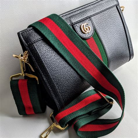 gucci canvas strap bag|Gucci bag strap for sale.